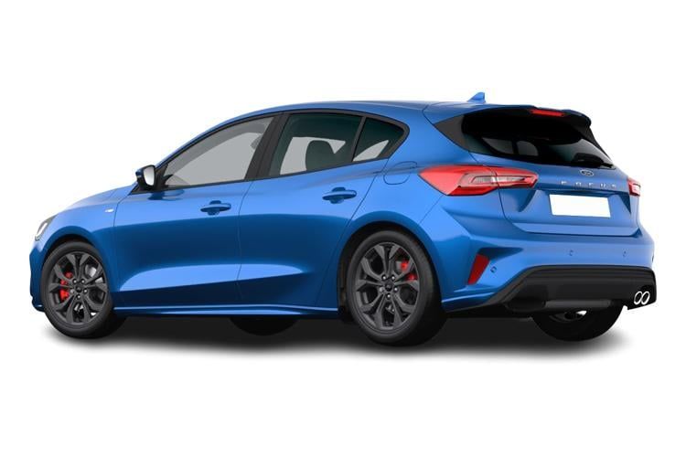 ford focus hatchback 1.0 ecoboost hybrid mhev titanium 5dr back view